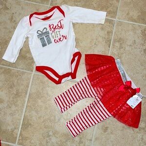 Adorable 2 Piece Baby Girl Christmas Outfit 6M​